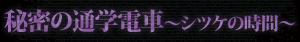 秘密の通学電車～シツケの時間～